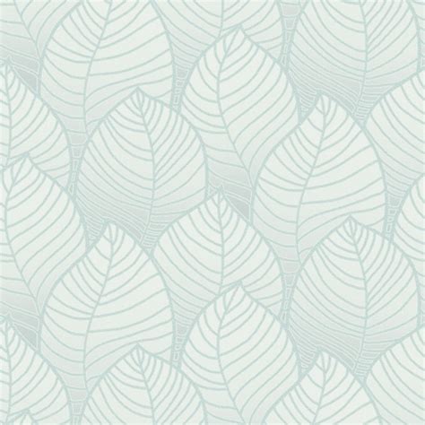 Sample Orion Beautiful Leaves Duck Egg Wallpaper By Grandeco Vertical