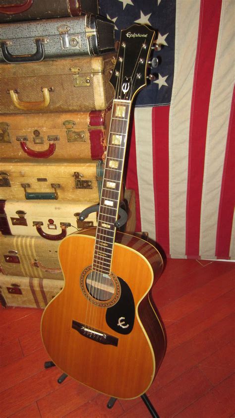 1971 Epiphone Ft 135 Small Bodied Acoustic Flattop Natural Guitars Acoustic Rivington Guitars