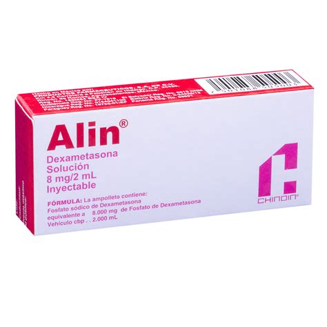 Alin Dexametasona 8 Mg 2 Ml 1 Ampolleta Inyectable— Farmacia Santa Fe