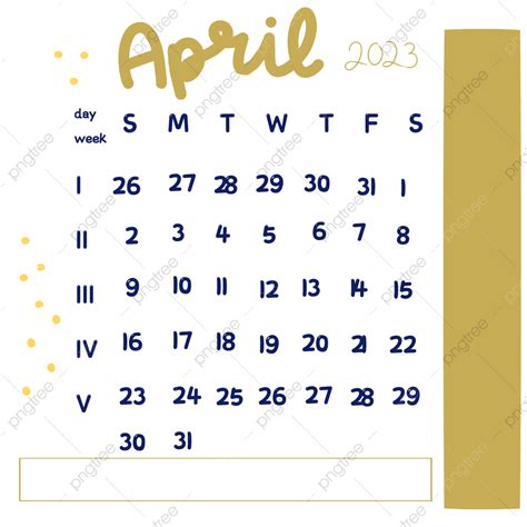 Gambar Kalendar April 2023 Dengan Hiasan Bunga Daisy April Kalendar Kalendar 2023 Kalendar