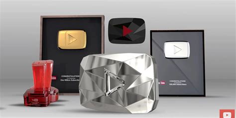 Youtube Creator Awards List All The Play Buttons And How You Get Them