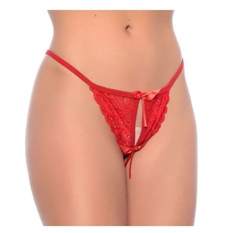 Calcinha Tanga Fio Dental Sensual Marido Apressadinho Em Renda Shopee