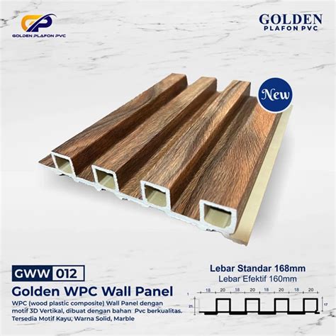 Jual Wpc Panel Panel Dinding Wpc Golden Tangerang Golden Roof Polymer