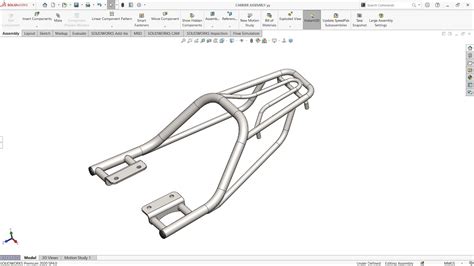 How To Design Splendor Bike Back Seat Carrier In Solid Works Carrier