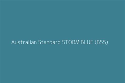 Australian Standard Storm Blue B55 Color Hex Code