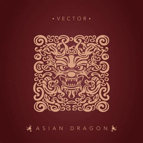 Asian Dragon Chinese Dragon Totem Pattern 32204178 Vector Art At Vecteezy