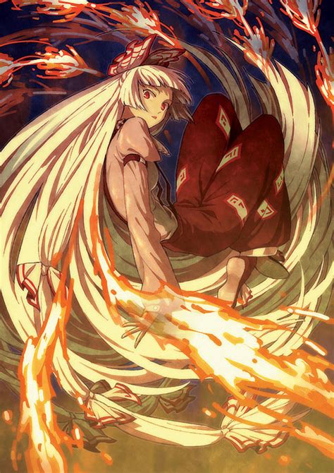 Fujiwara No Mokou Touhou Mobile Wallpaper By Mimana