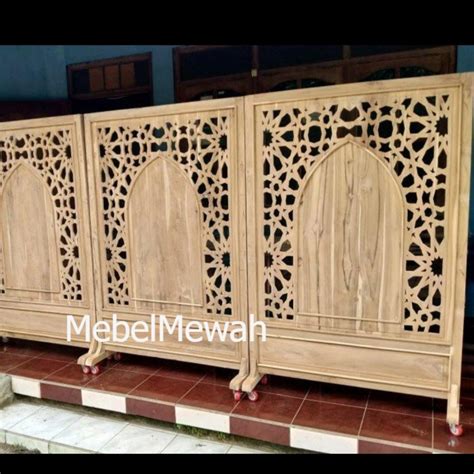 Jual Sketsel Partisi Ruangan Kayu Jati Natural Dijamin Paling Murah