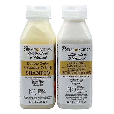 Amazon Creme Of Nature Butter Blend Flaxseed Shampoo