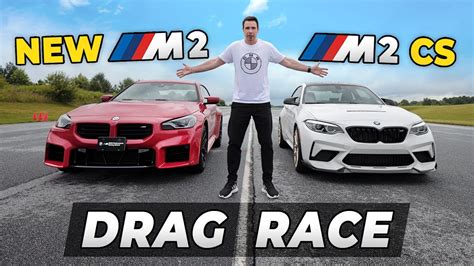 Bmw M Vs F M Cs Drag Race Youtube