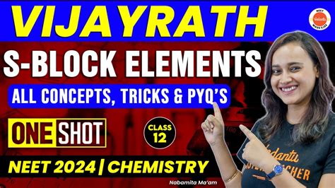 S BLOCK ELEMENTS In One Shot All Concepts Tricks PYQs NEET