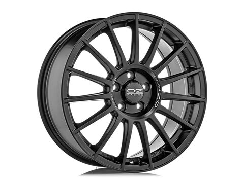 Llantas OZ Superturismo LM Matt Black Silver Lettering AM Shop