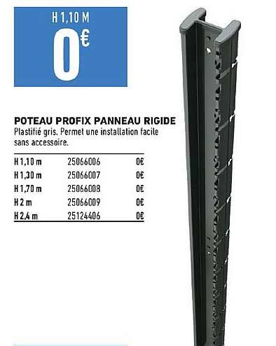 Promo Poteau Profix Panneau Rigide Chez Brico Cash ICatalogue Fr