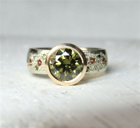 Olive Orange Statement Ring Debra Fallowfield Makes Custom