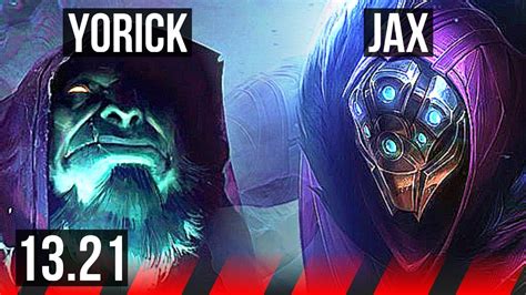 Yorick Vs Jax Top 1 8m Mastery 500 Games 5 1 1 Kr Diamond 13