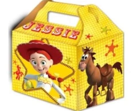 4 Cajas Para Dulces De Carton Jessie Toy Story Disney Fiesta