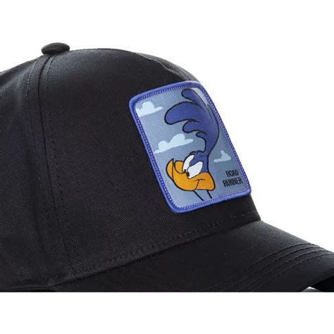 Capslab Curved Brim Road Runner Roa3 Looney Tunes Black Snapback Cap