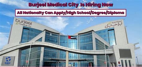 Burjeel Medical City Careers 50 Vacancies Hiring Staff Free