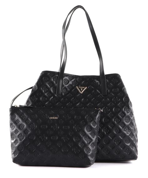 Guess Shoulder Bag Vikky Large Tote Black Buy Bags Purses