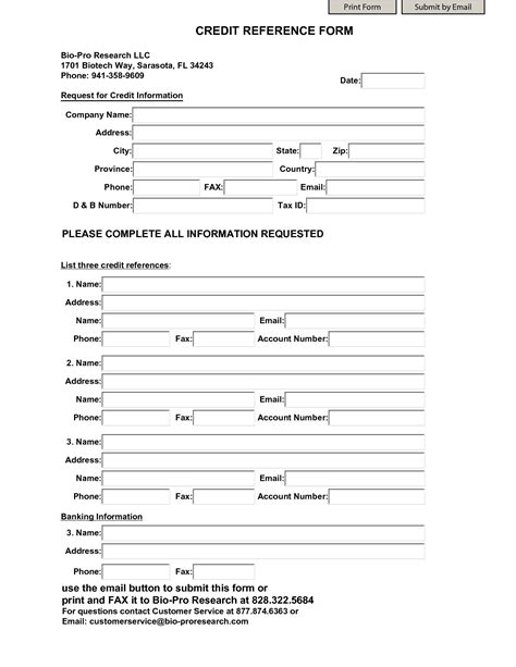 Reference Form Template