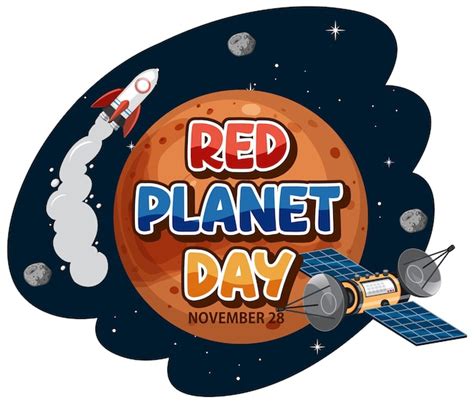 Diseño de banner del día del planeta rojo Vector Gratis