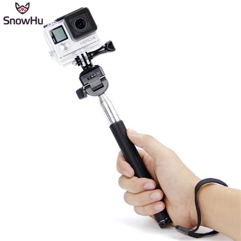 SnowHu For Gopro Accessories Extendable Handheld Stick Telescopic