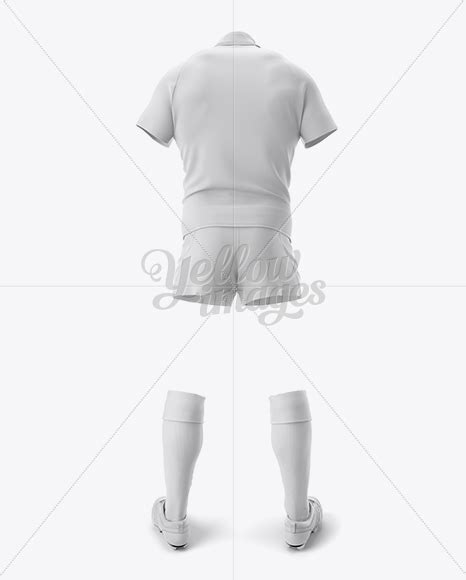 Mens Full Rugby Kit Hq Mockup Back View Free Download Images High