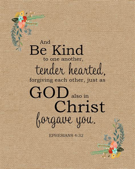 Ephesians 432 Be Kind To One Another Free Bible Verse Art Downloads