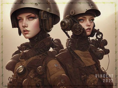 Dieselpunk Soldier Girls 06 By Vincentwhistler On Deviantart