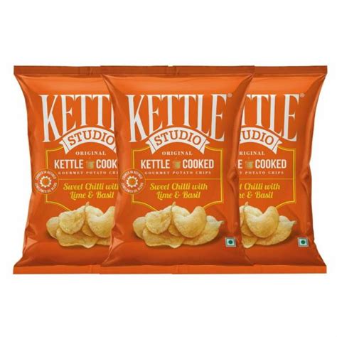 Kettle Studio Potato Chips Sweet Chilli With Lime Basil G