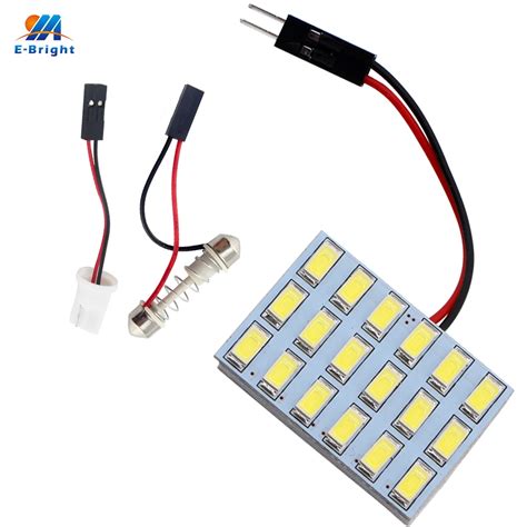 YM E Bright 100 PCS LED Panel Light 5730 18 SMD 18 LEDs 12V DC With T10