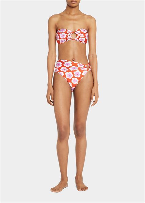 Buy Patbo Windflower Bandeau Bikini Top Cherry At Off Editorialist