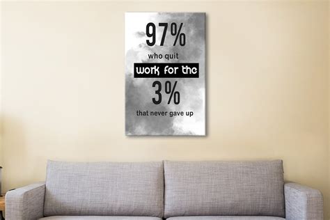 Buy A 97 Motivational Print On Canvas Blue Horizon Prints Australia