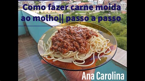 Como Fazer Carne Mo Da Ao Molho Passo A Passo Vem Cozinhar Comigo