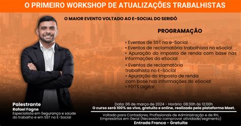 Workshop Segurança do Trabalho e eSocial em 2024 O que fazer ou não