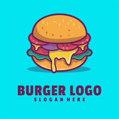 Burger Logo Template 18725888 Vector Art at Vecteezy