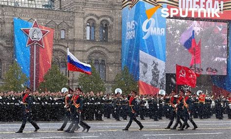 The Beginning Of The Victory Day Parade In Moscows Red Square Under