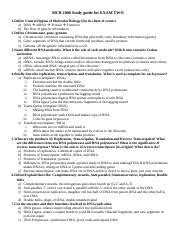 Micro Exam Two Docx MCB 2000 Study Guide For EXAM TWO 1 Define