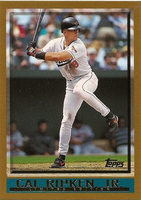 Orioles Card O The Day Cal Ripken Jr 1998 Topps Prinivil Promo 1