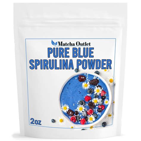 Blue Spirulina Powder 100 Pure Superfood Supplement Perfect Blue Natural Food Coloring 2oz