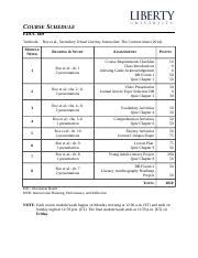 Course Schedule Docx Educ Course Schedule Course Schedule Educ