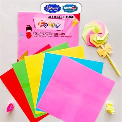 Jual IDOLMART Origami Kertas Lipat Warna 2 Sisi FORTE 18x18cm 25lembar