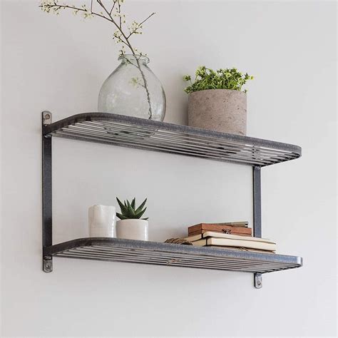 Steel Kitchen Wall Mount Double Shelving Storage Unit|CKB LTD