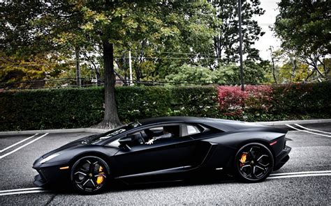 matte black lamborghini aventador photo | One Big Photo