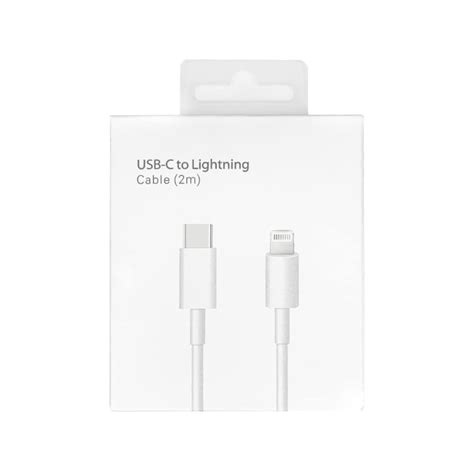 Cable Tipo C Lightning Premium Compatible Con Iphone Metros Blanco