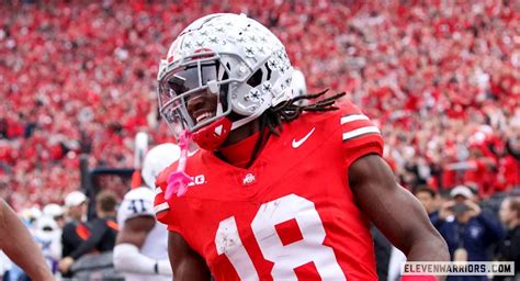 Ohio State Wide Receiver Marvin Harrison Jr Named Big Ten Co Offensive