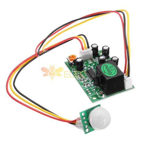 Dc 12v 50ua 3 Wire Human Body Induction Pir Ir Pyroelectric Infrared Sensor Module Relay Control Out