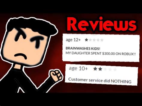 Reading Roblox Parent Reviews YouTube