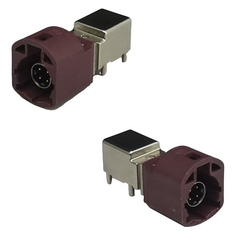 fakra hsd connector  angle pcb mount  automotive applications