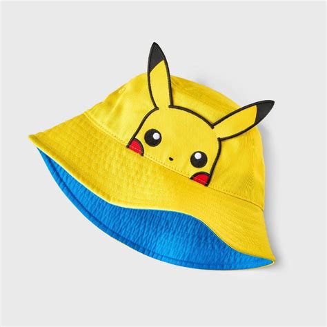 Kids Pokemon Pikachu Bucket Hat Yellow 1 Ct Shipt